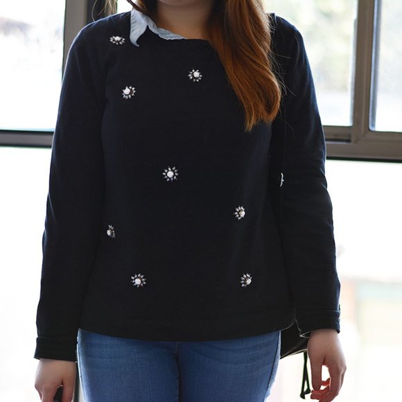 3/$30 - Banana Republic‎ Sequin Sweatshirt - Picture 6 of 6